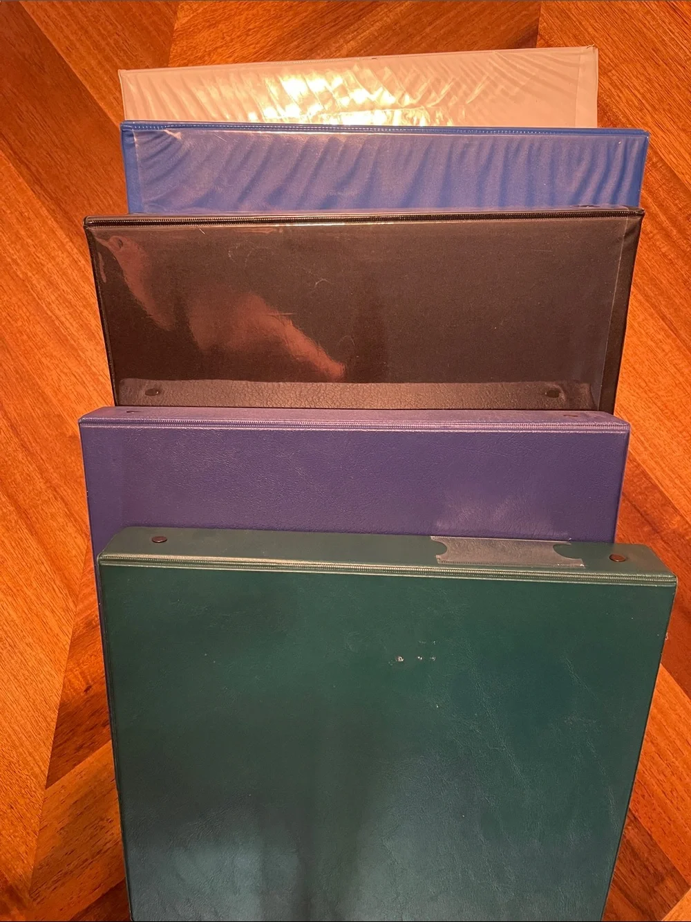 Premium 3-Ring Binders Multipack in White, Blue, Green, Black & Navy